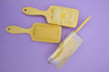 1NOM Jiwuu Family 3D Rectangular Hair Brush - Yellow