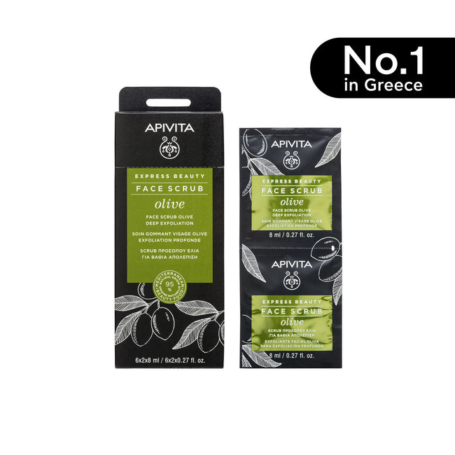 APIVITA Face Scrub Olive 2x8ml