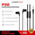GADGET MAX - P20 3.5mm Wired Earphone