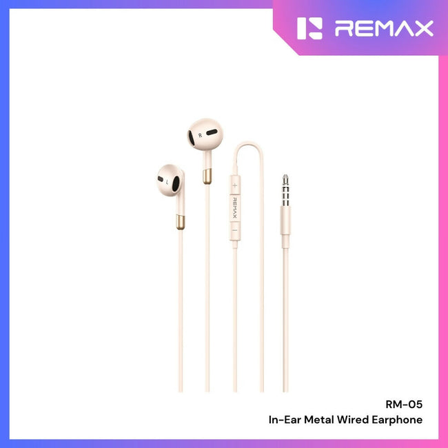 REMAX - RM-05 3.5mm In-Ear Metal Wired Headphones