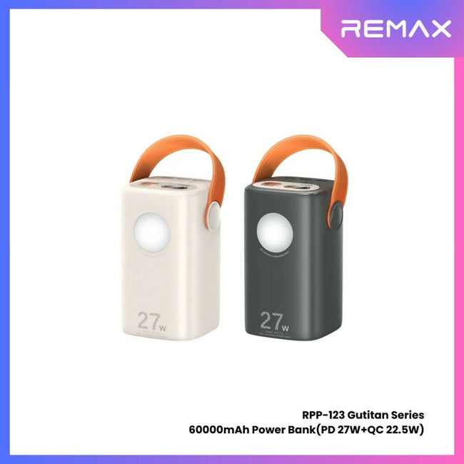 REMAX RPP-123 Gutitan Series 60000mAh PD+QC Fast Charging Power Bank(PD 27W+QC 22.5W)