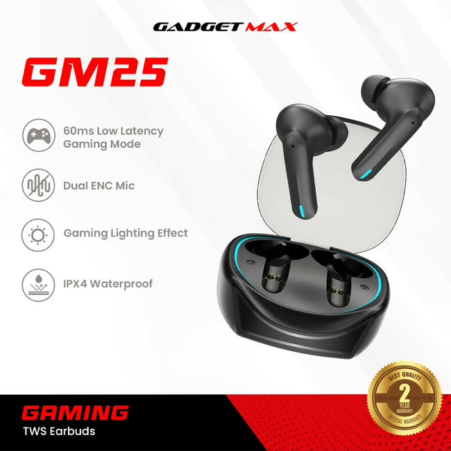 GADGET MAX GM25 Gaming Wireless True Wireless Earbuds