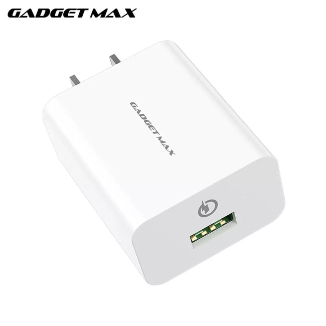 GADGET MAX - GC01 Single USB Port QC 3.0 Charger (18W)