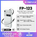 REMAX - FP-123 10000mAh RuiJie 40W Self Type-C Cable Retractable Fast Charging Power Bank