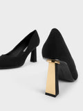 CHARLES & KEITH Trapeze Heel Pumps Black