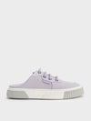 CHARLES & KEITH Panelled Slip-On Sneakers Lilac