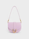 CHARLES & KEITH Gabine Saddle Bag Lilac