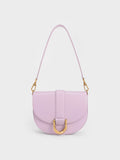 CHARLES & KEITH Gabine Saddle Bag Lilac