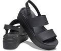 CROCS WOMENS CROCS BROOKLYN LOW WEDGE