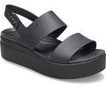 CROCS WOMENS CROCS BROOKLYN LOW WEDGE