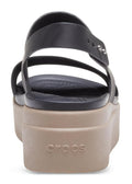 CROCS WOMENS CROCS BROOKLYN LOW WEDGE