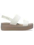 CROCS WOMENS CROCS BROOKLYN LOW WEDGE