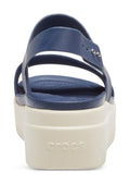 CROCS WOMENS CROCS BROOKLYN LOW WEDGE