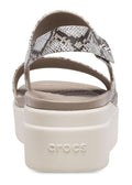 CROCS WOMENS CROCS BROOKLYN LOW WEDGE