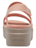 CROCS WOMENS CROCS BROOKLYN LOW WEDGE