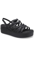 CROCS WOMEN'S  BROOKLYN STRAPPY LOW WEDGE