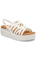 CROCS WOMEN'S  BROOKLYN STRAPPY LOW WEDGE