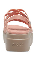 CROCS WOMEN'S  BROOKLYN STRAPPY LOW WEDGE