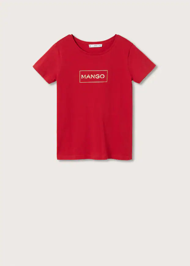 MANGO WOMEN T-SHIRT MANGOLOG-H-70