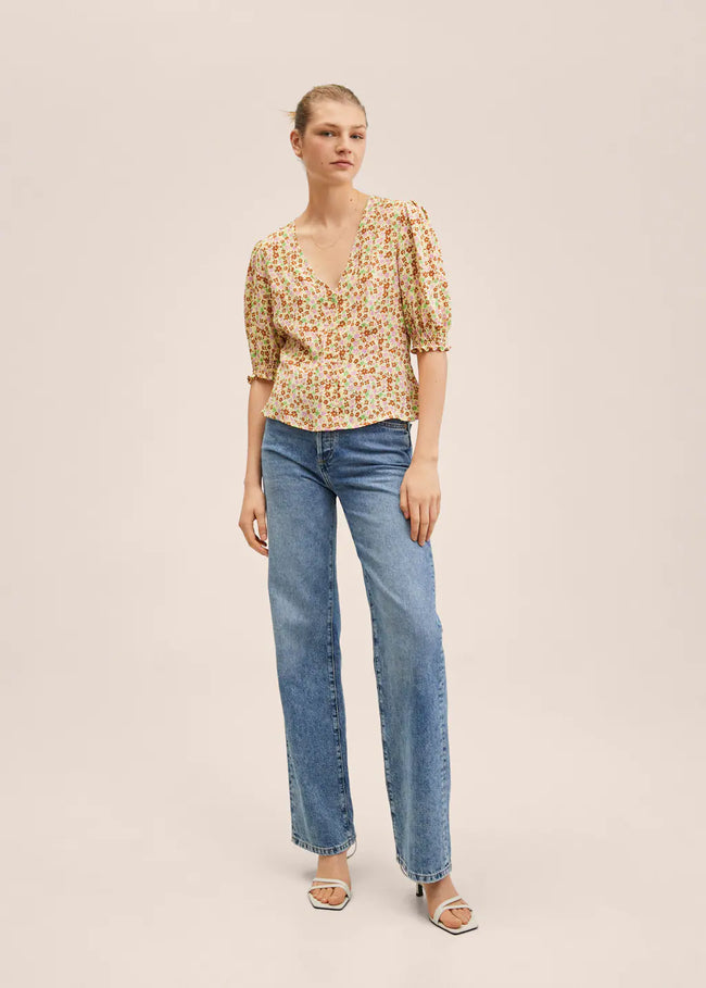 MANGO WOMEN BLOUSE BEADY