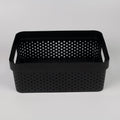 1NOM Dots Hollow Out Storage Basket - M - Black