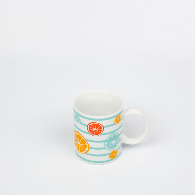 1NOM Summer Fruits Ceramic Mug - Orange