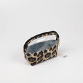 1NOM Leopard Print Shell-shaped Cosmetic Bag