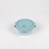 1 NOM Round Glass Food Storage Container 660ml - Blue