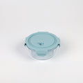 1 NOM Round Glass Food Storage Container 660ml - Blue