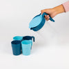 1NOM 1-piece Pitcher & 4-piece Cup Set - Blue