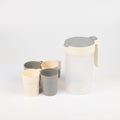 1NOM 1-piece Pitcher & 4-piece Cup Set - Grey