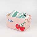 1NOM Cherry Rectangle Fabric Storage Basket