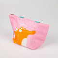 1NOM Cartoon Crocodile Lunch Bag - Pink