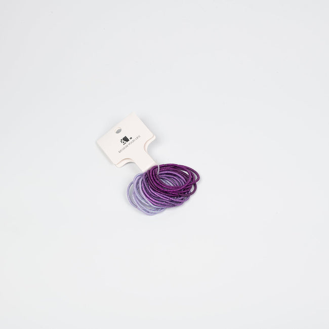 1NOM 2.5mm Purple Hair Tie - 18 Pcs