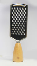 1 NOM Stainless Steel Grater With Wooden Handle