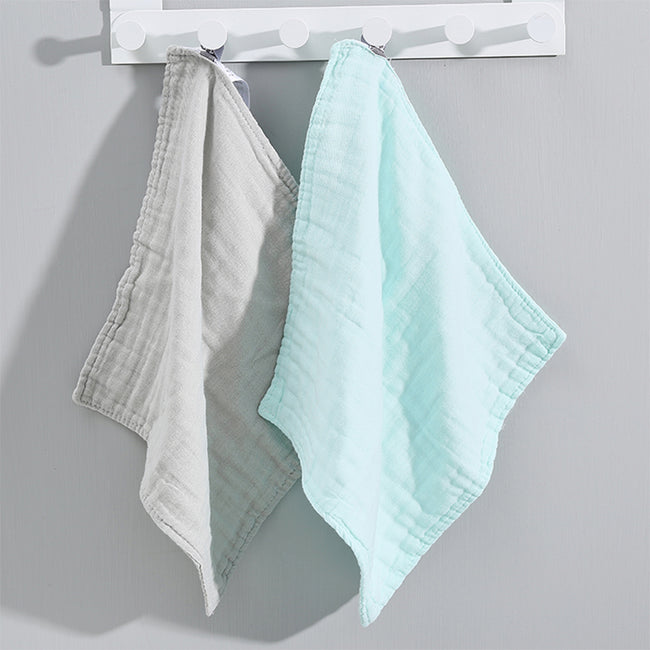 1NOM Plain Cotton Square Towel - Two Pack