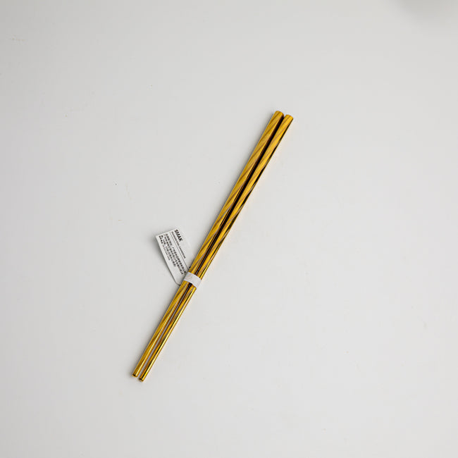 1 NOM Twill gold chopsticks