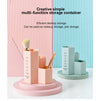 1 NOM Three-Diamond Multi-Function Desktop Storage Box (Pink)