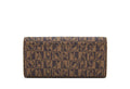 Bonia Brown Monogram Long 3 Fold Wallet 86522-502-15