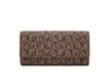 Bonia Brown Monogram Long 3 Fold Wallet 86522-502-15