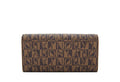 Bonia Brown Monogram Long 2 Fold Wallet 86522-508-15