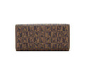 Bonia Brown Monogram Long 2 Fold Wallet 86522-508-15