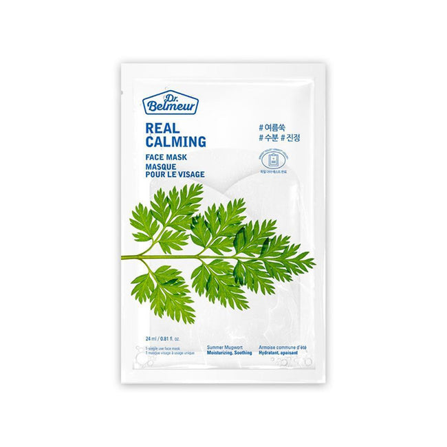 THEFACESHOP DR.BELMEUR REAL CALMING FACE MASK - SUMMER MUGWORT