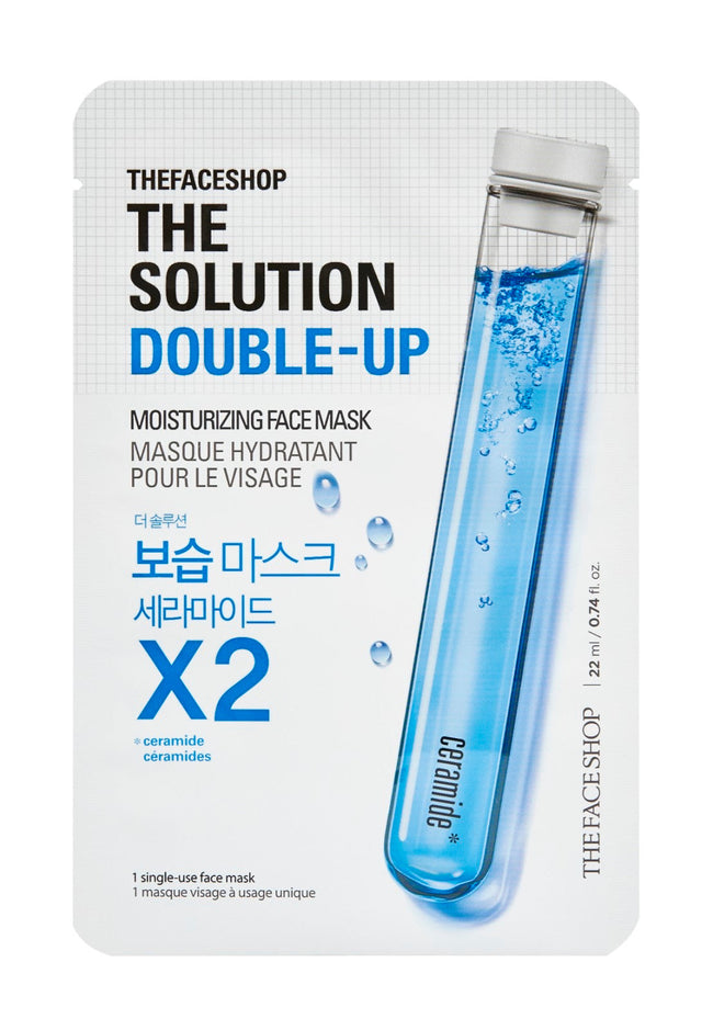 THEFACESHOP THE SOLUTION DOUBLE-UP MOISTURIZING FACE MASK(GZ)