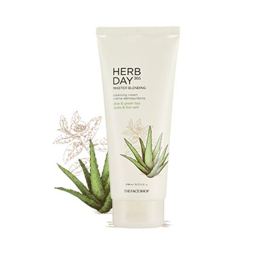 THEFACESHOP HERBDAY 365 MASTER BLENDING FACIAL CLEANSING CREAM ALOE&GREENTEA(GZ)