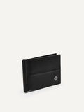 PEDRO Embossed Leather Bi-Fold Money Clip - Black