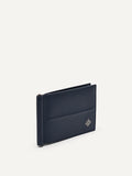 PEDRO Embossed Leather Bi-Fold Money Clip - Navy