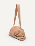 PEDRO Lyra Ruched Clutch - Nude