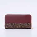 Bonia Vinyl Trim Leather Zip Wallet 081845-503-5-4