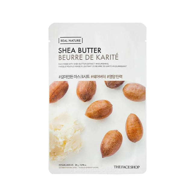 THEFACESHOP REAL NATURE SHEA BUTTER FACE MASK(GZ) (Buy 10 Real Nature Mask >> Get 5 Real Nature Mask)